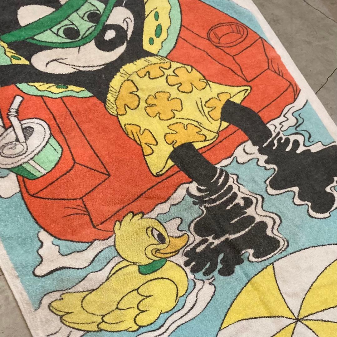 80's ビンテージ ミッキーマウス ビーチタオル disney アンティーク