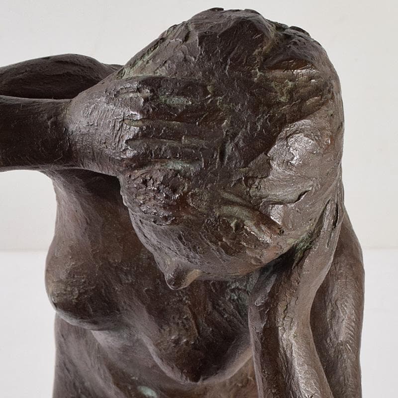 彫刻家　雨宮敬子作　ブロンズ　裸婦像　女性像　約4.97㎏　M　R9305B