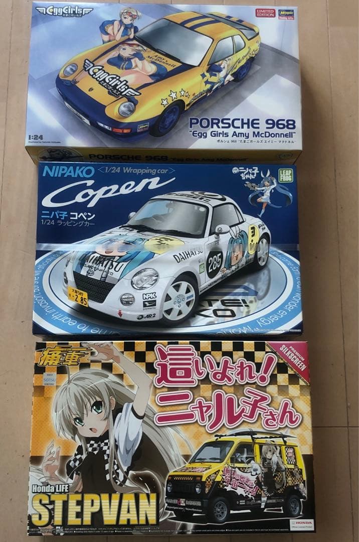 1/24 痛車 6点　ニャル子　ニパ子　たまごガールズ　ウマ娘　らきすた
