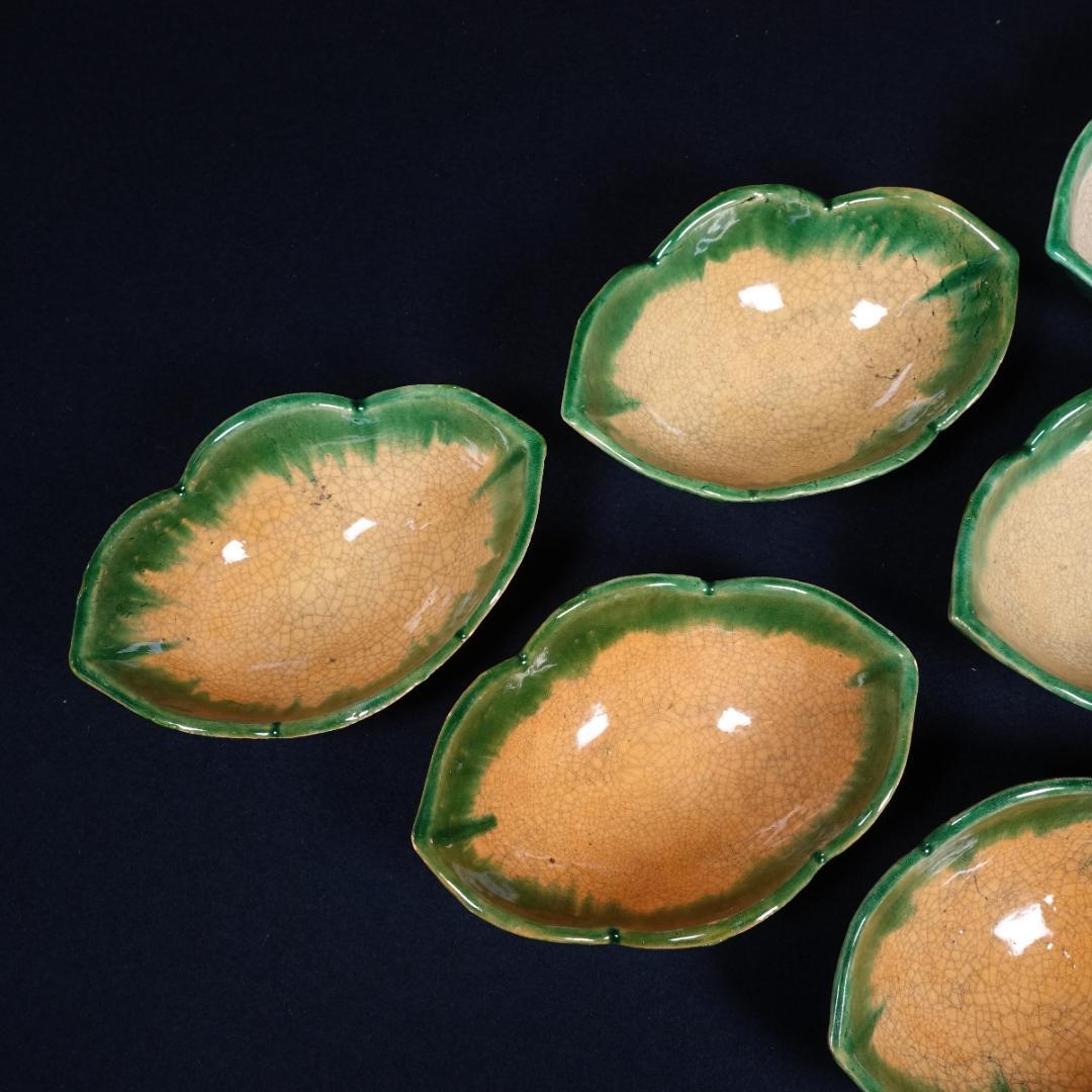 楽焼 舟形皿 向付 6客