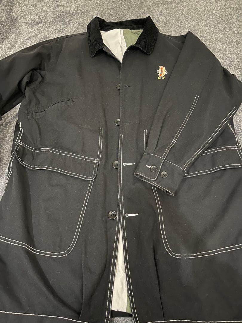 AlexanderLeeChang ブラックジャケット ホットドッグ刺繍