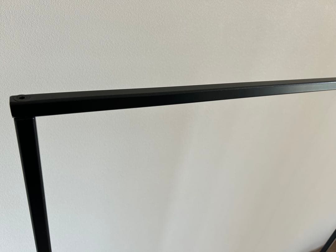 KANADEMONO シンプル アイアン ハンガーラック　Black　W90cm