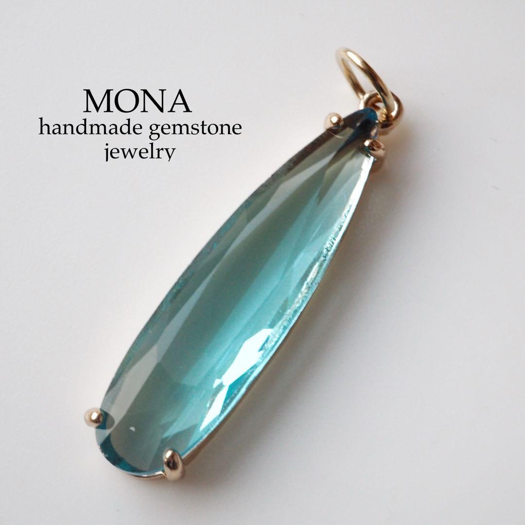 【はくとん( 'ω')ŧ‹\"ŧ‹\"】アップルグリーンカルセドニーイヤリング