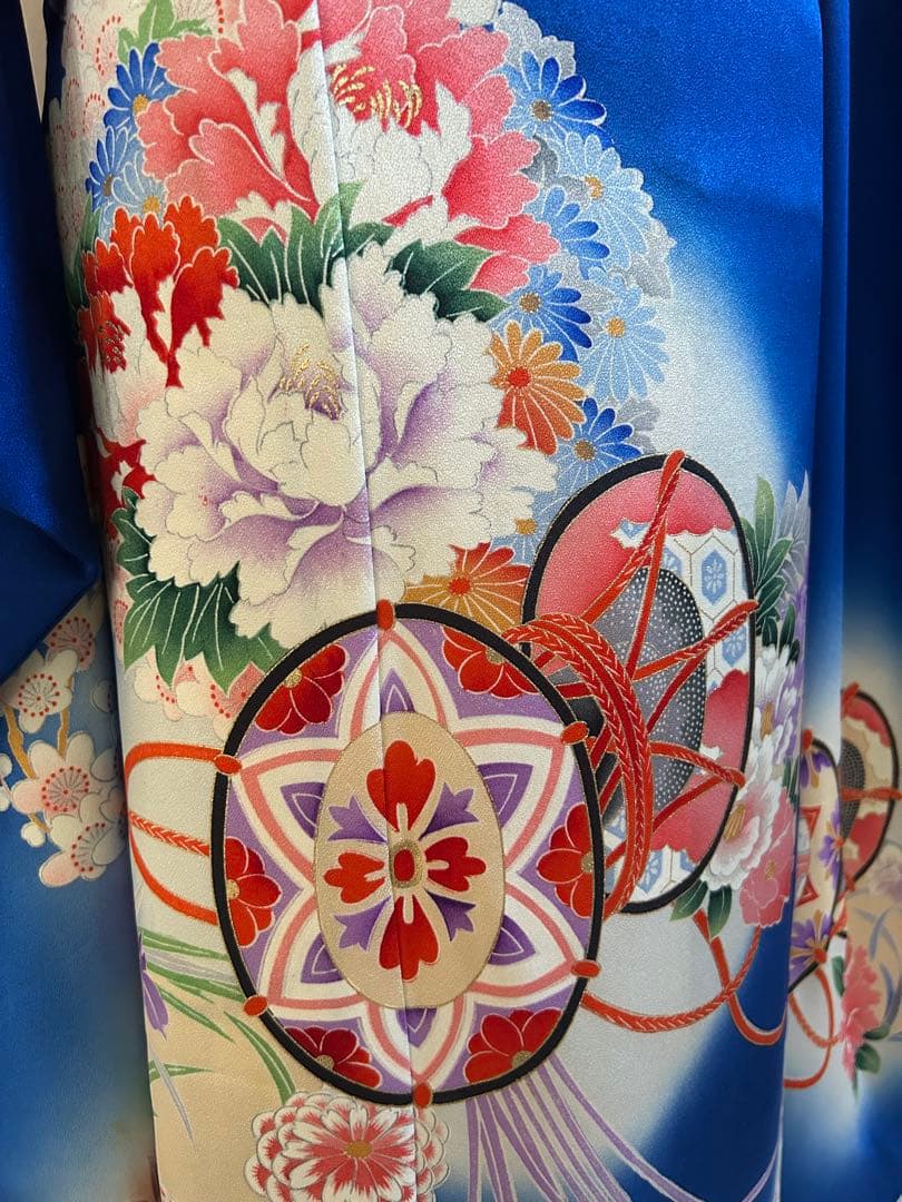 7歳　七五三　正絹着物　古典柄　帯　帯揚げ　帯締め　しごき　バッグ