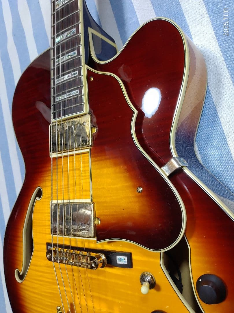IBANEZのアートコアカスタムシリーズの1ランク上フルアコAF105-VB美品