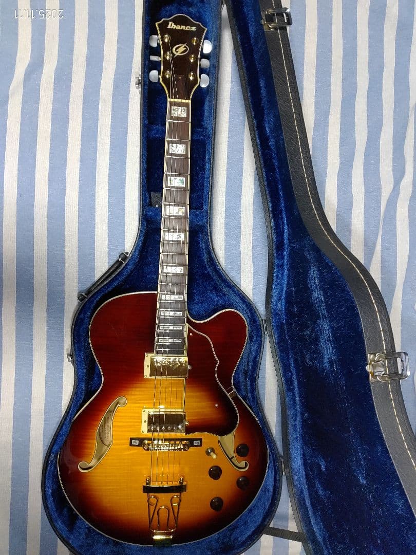 IBANEZのアートコアカスタムシリーズの1ランク上フルアコAF105-VB美品