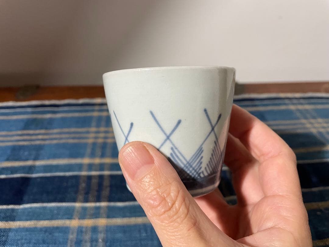 伊万里 草文　蕎麦猪口　江戸中から後期