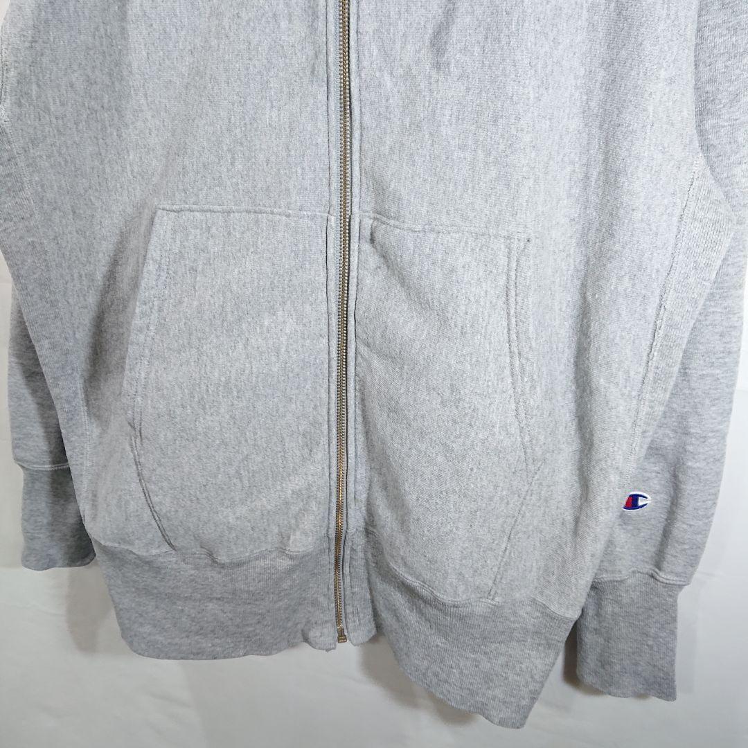 【米国製】チャンピオンリバースウィーブジップパーカー/黄金タグ/XL/裏起毛