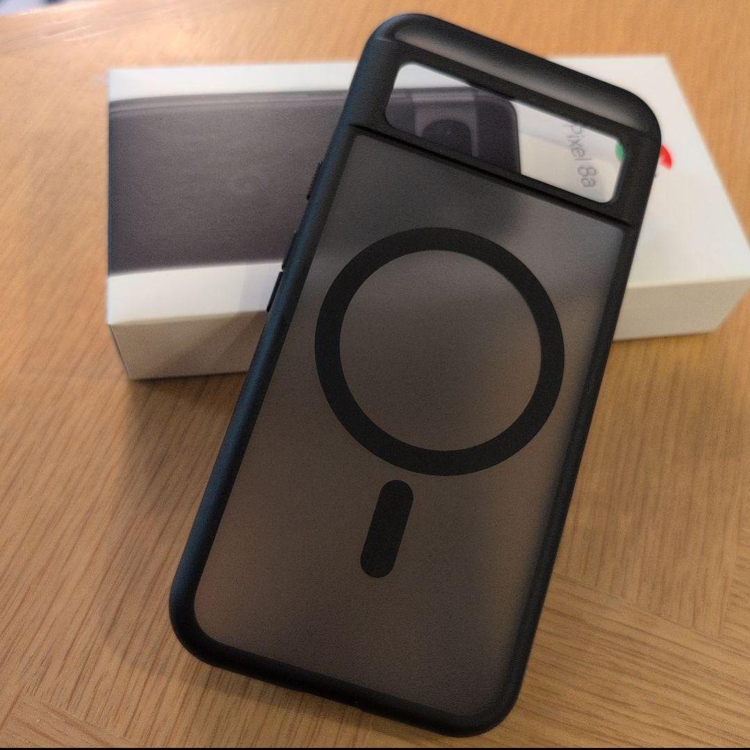 国内美品 Google Pixel8a 128G 黒　magsafe対応ケース付