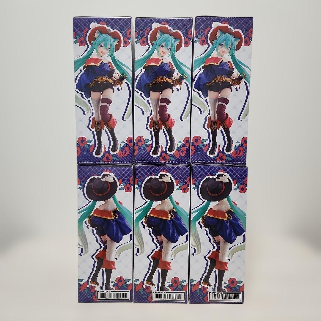 初音ミク　Wonderland フィギュア 長靴を履いた猫 6体