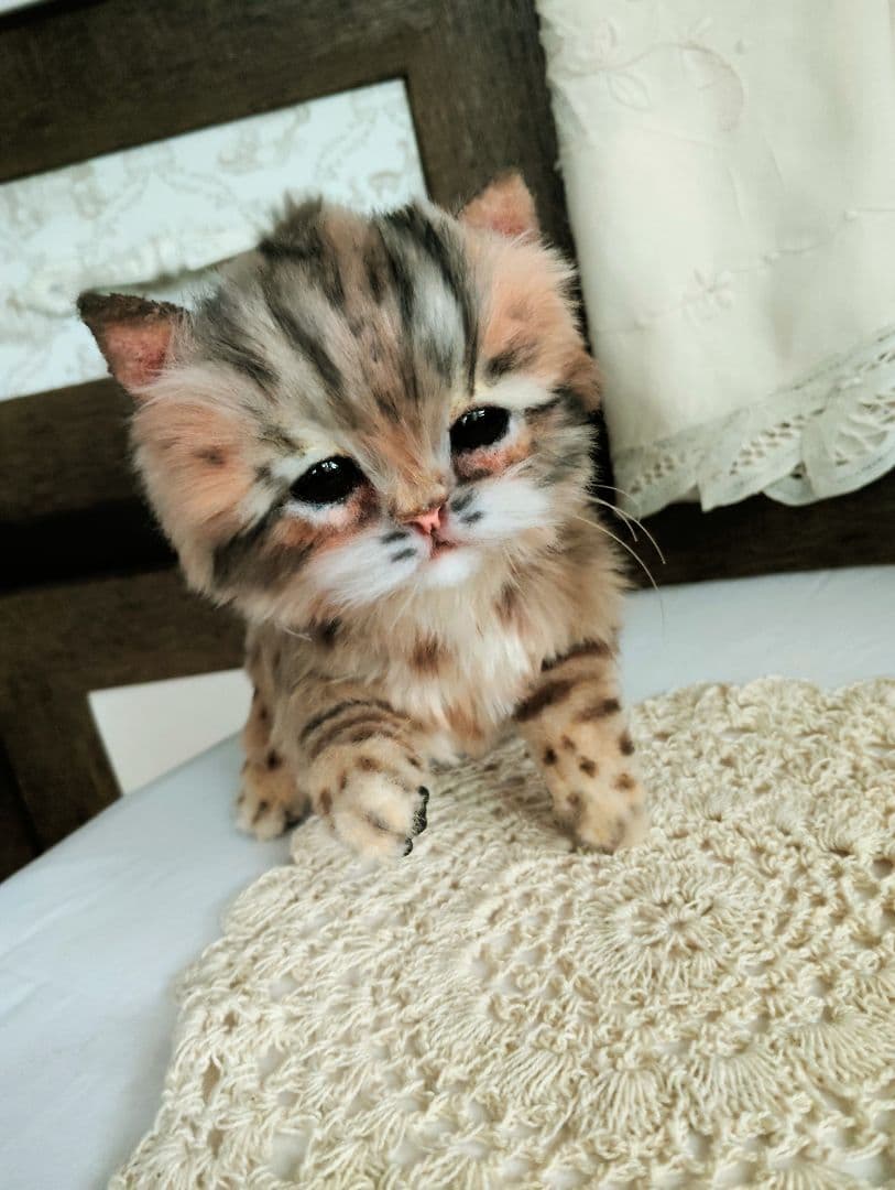 ヤマネコベビー❤子猫ちゃん♡アートドール♡ぬいぐるみ♡