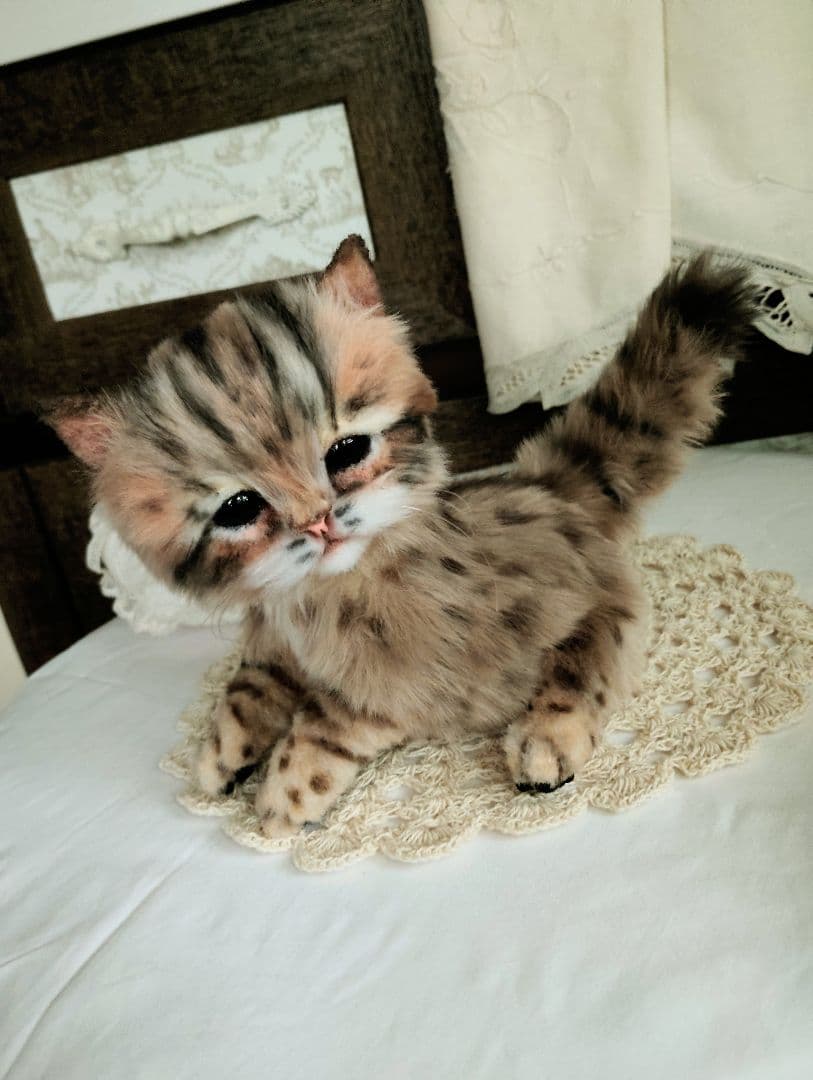 ヤマネコベビー❤子猫ちゃん♡アートドール♡ぬいぐるみ♡