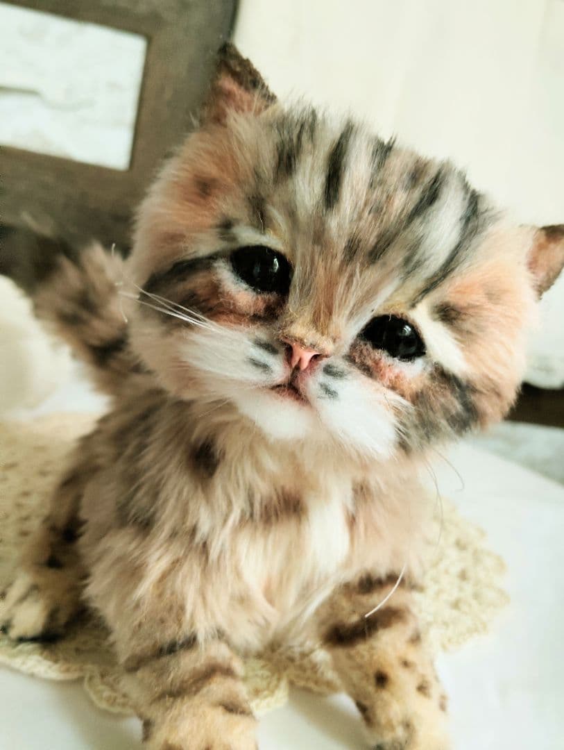 ヤマネコベビー❤子猫ちゃん♡アートドール♡ぬいぐるみ♡