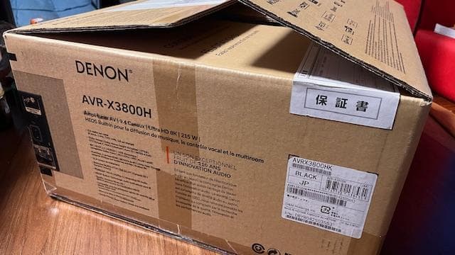 完動美品　DENON AVR-X3800H AVアンプ　25年5月28日購入品