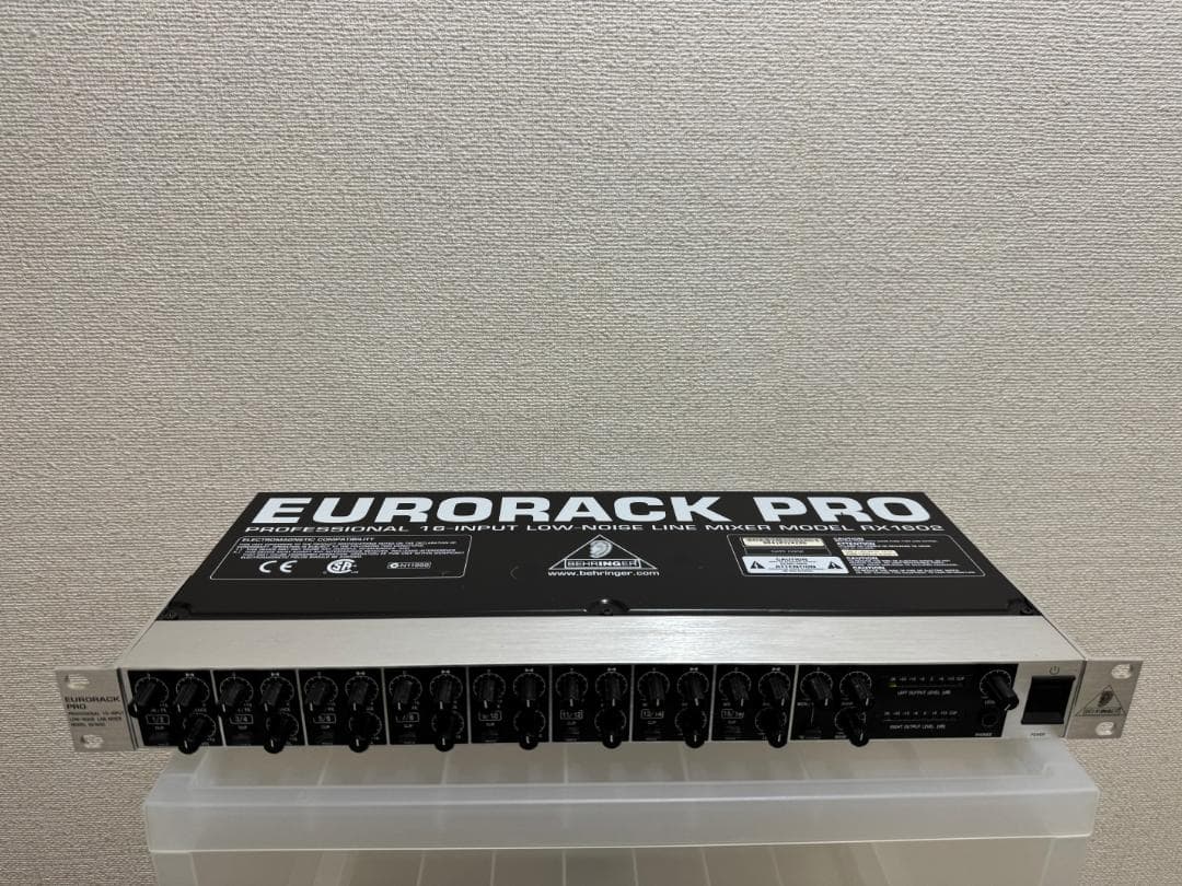 配信機器・PA機器・レコーディング機器 BEHRINGER EURORACK PRO RX1602