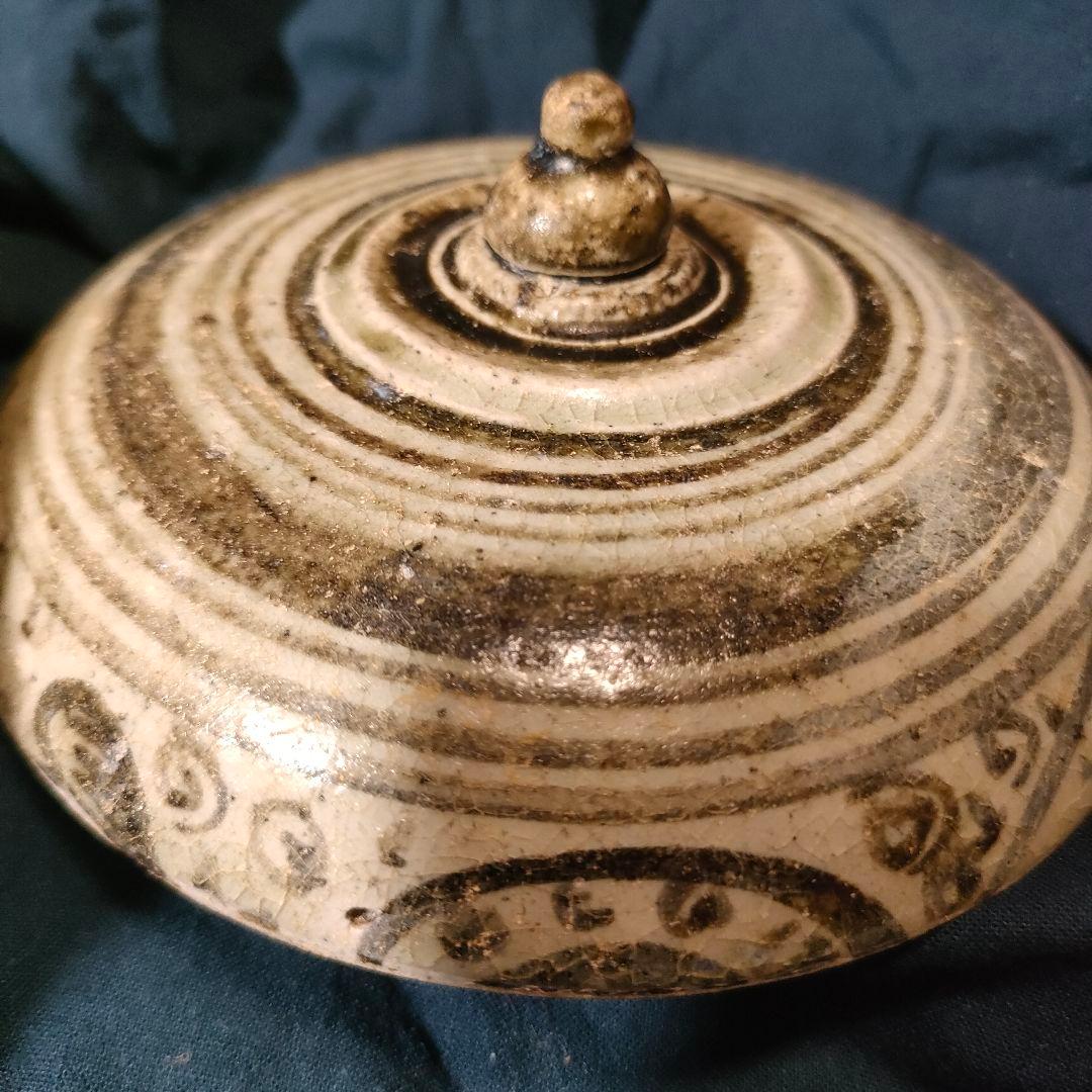 宋胡録　スンコロク　タイ古陶　香合　蓋物　東南アジア美術