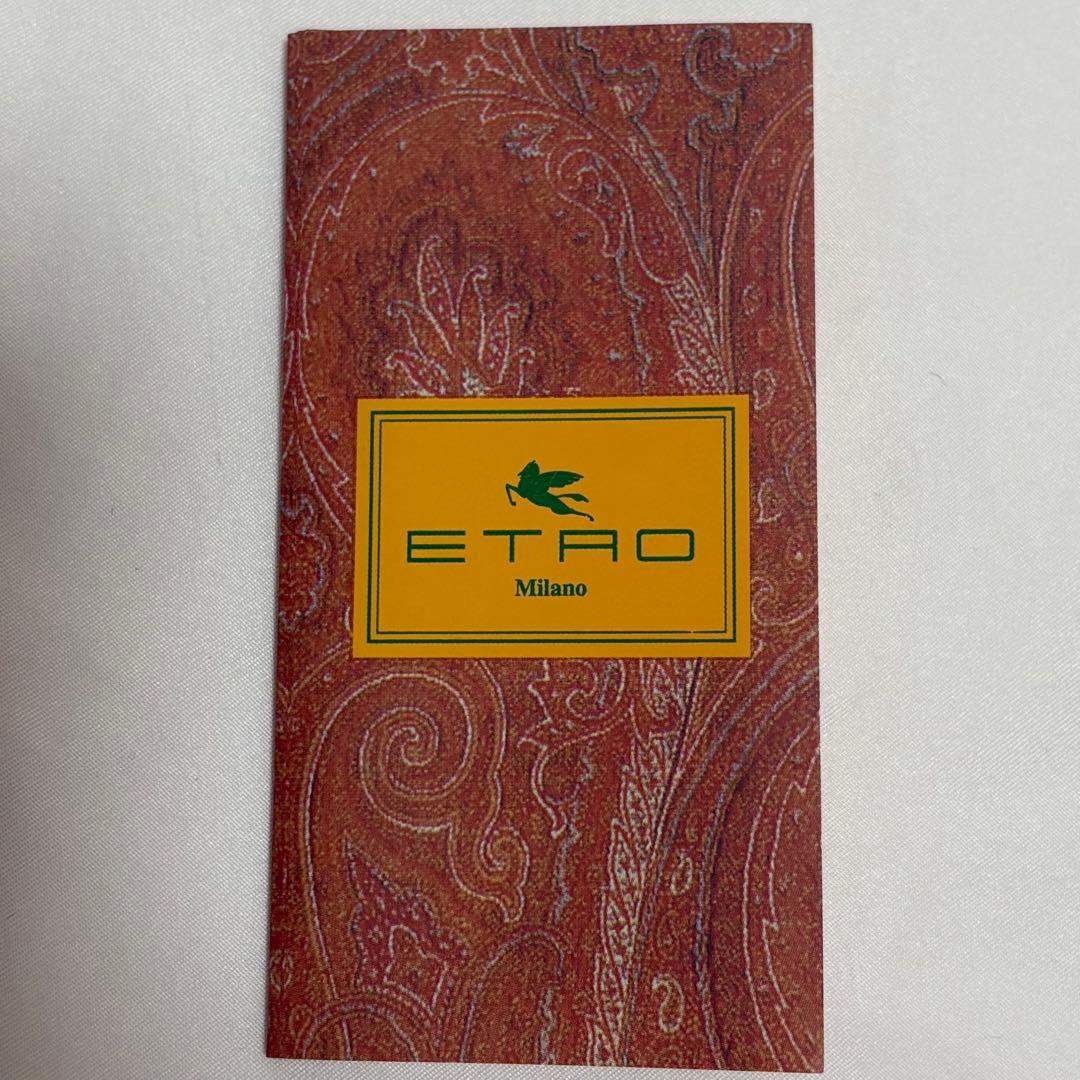 美品 エトロ ショルダーバッグ アクセサリーポーチ　ペイズリー柄 PVC レザー