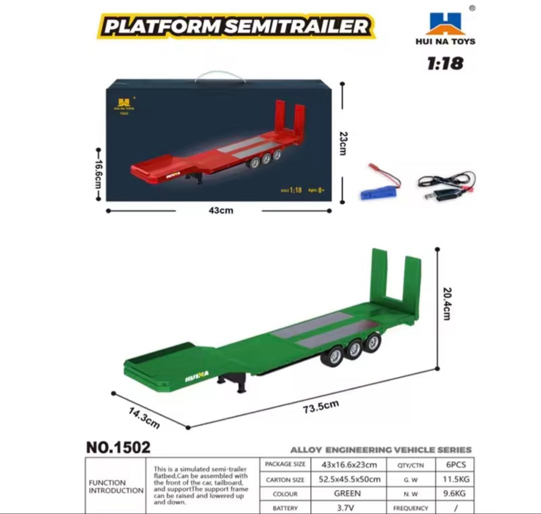 Scania 770 S V8 1\18 スケール　トラックとトレーラーセット