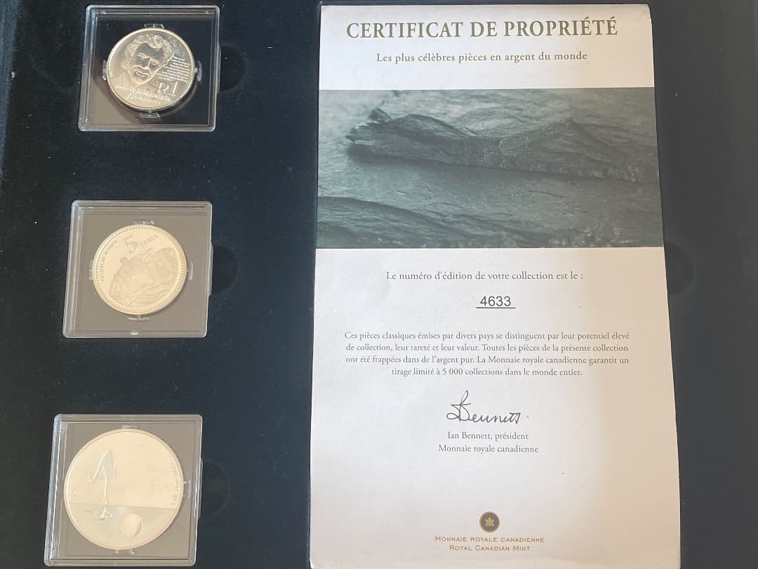 レア‼️2011年 ロイヤル カナディアン ミント ファビュラス15 銀貨セット