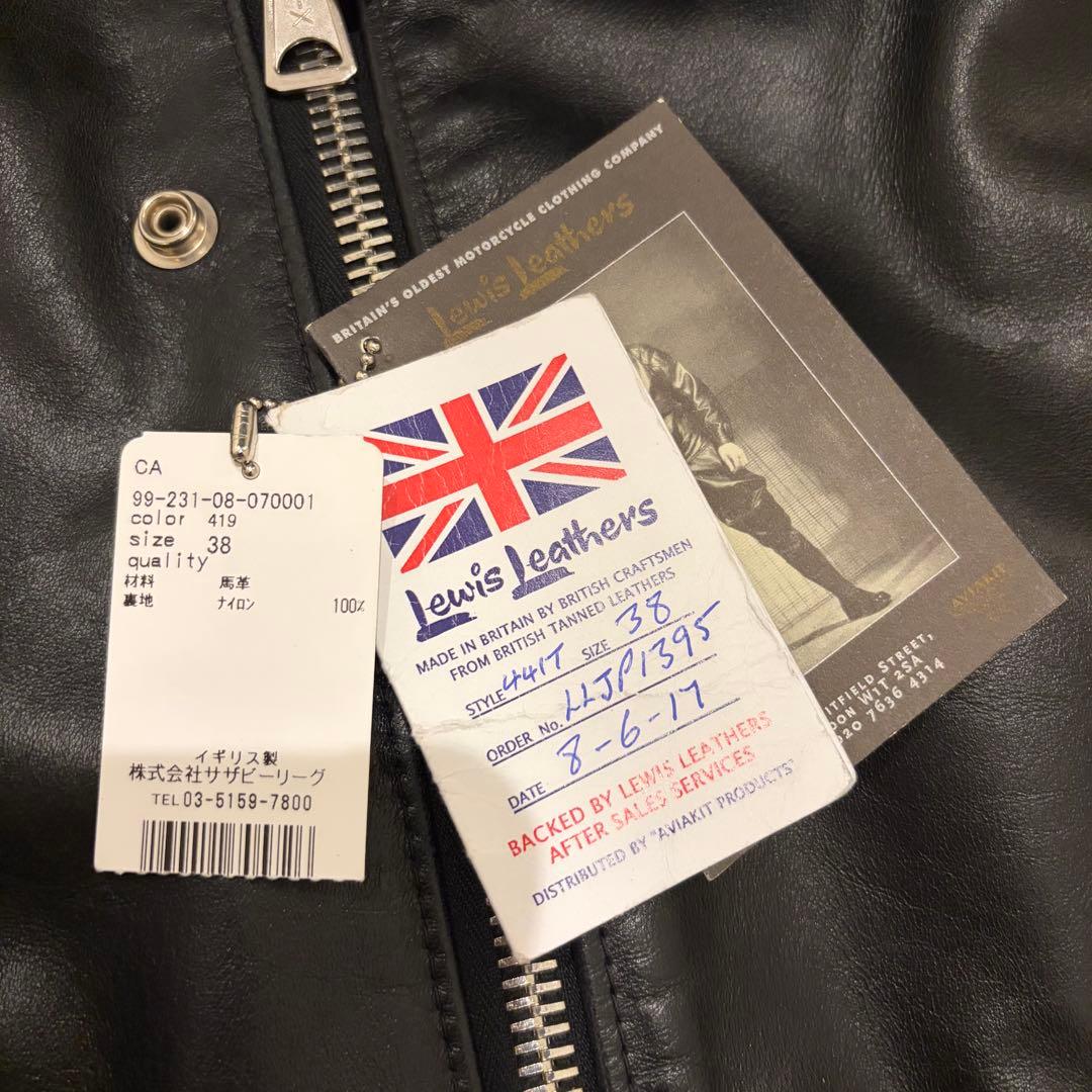 【美品】ルイスレザー　Lewisleather サイクロンタイトフィット38