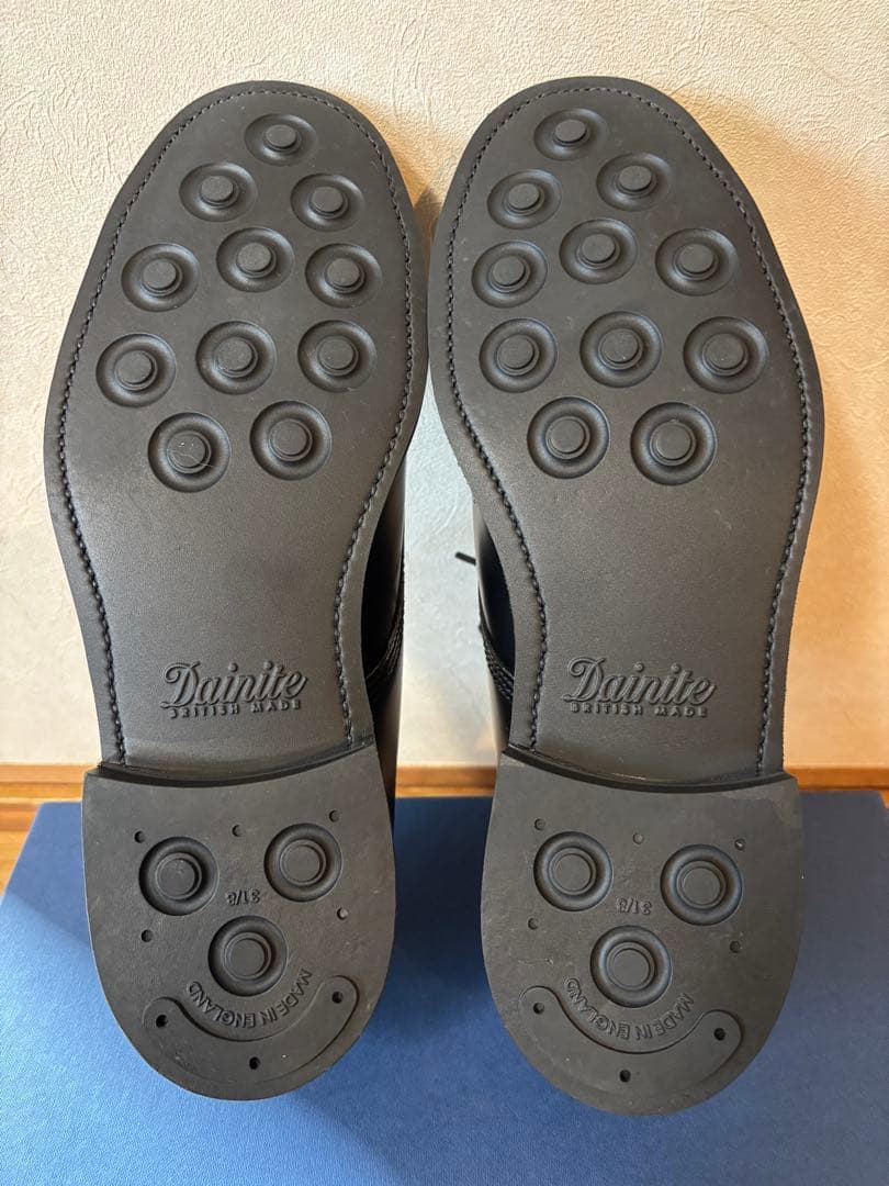 【極美品】サンダース 1128Bミリタリーダービーシューズ BLACK 7H