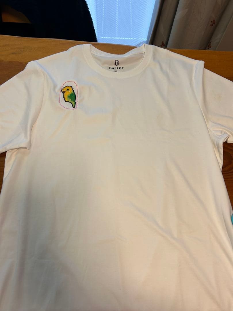 BALLOY 刺繍オウムデザイン Tシャツ