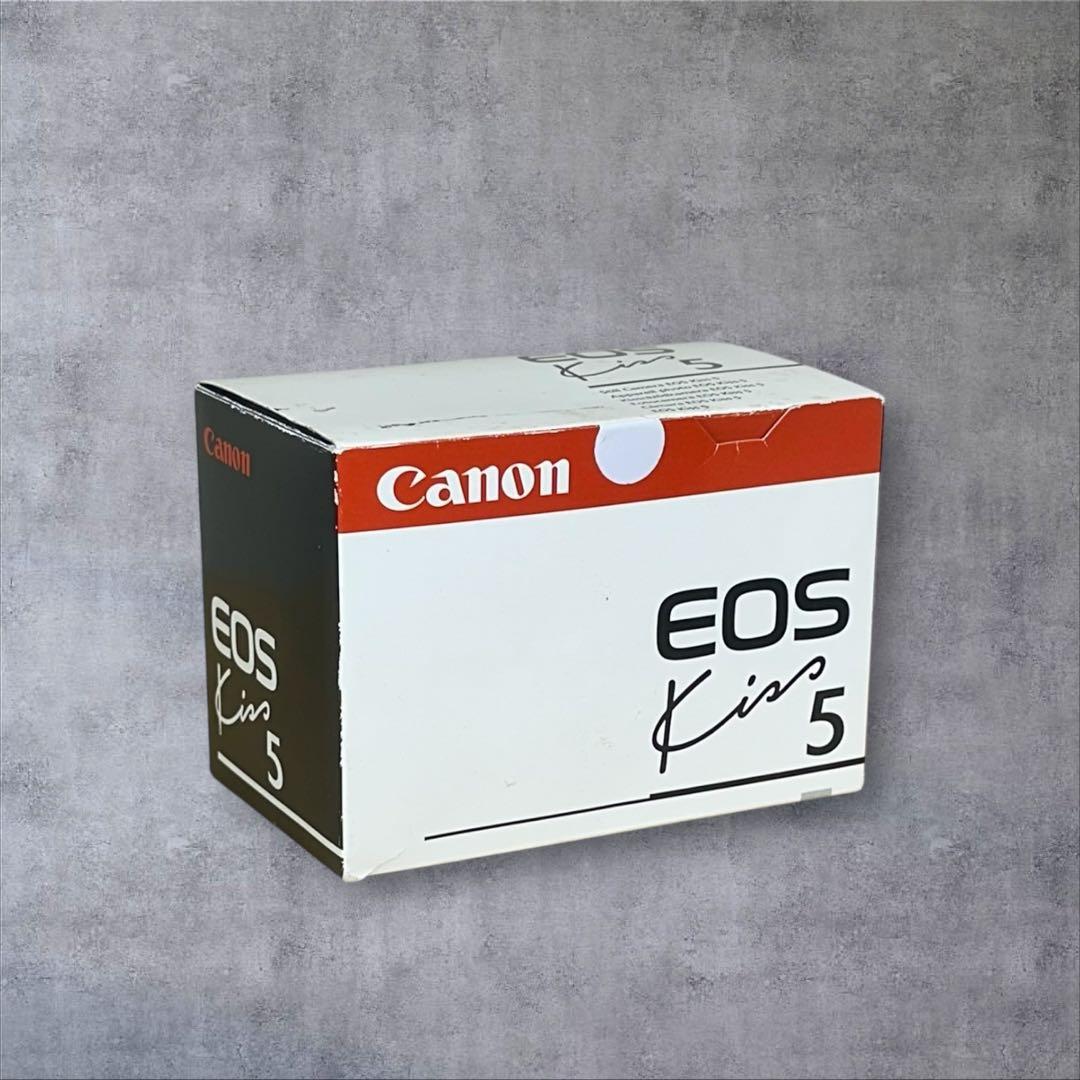 【廃盤品】Canon EOS Kiss 5 フィルムカメラ　　ストラップ取説付き