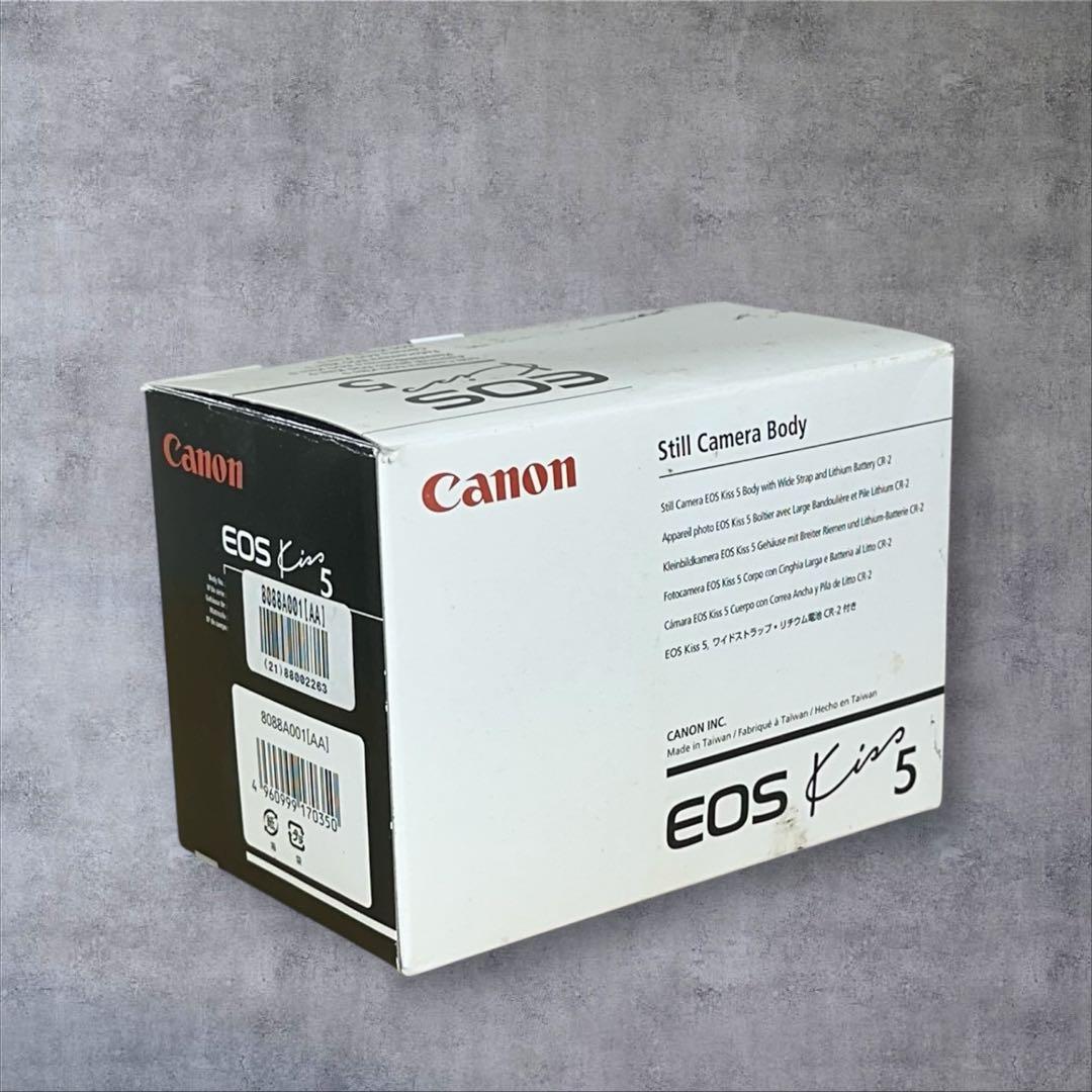【廃盤品】Canon EOS Kiss 5 フィルムカメラ　　ストラップ取説付き