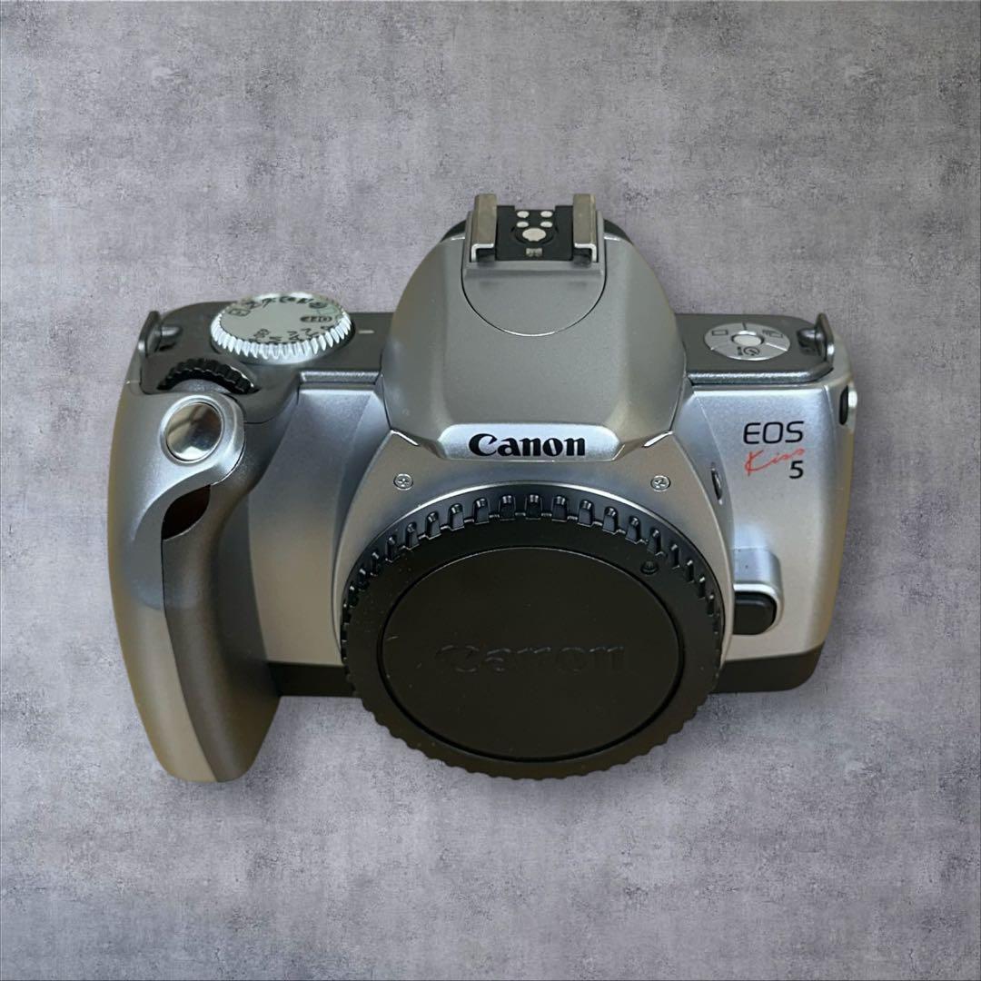 【廃盤品】Canon EOS Kiss 5 フィルムカメラ　　ストラップ取説付き