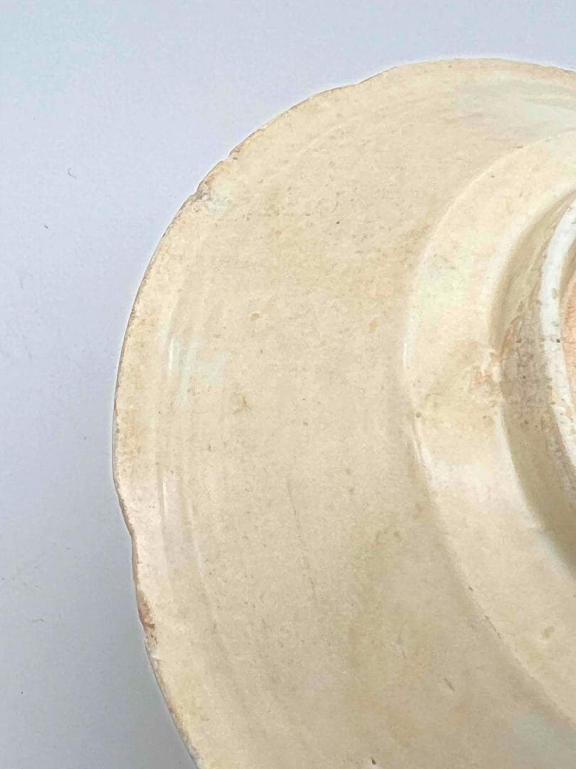 宋時代　定窯　白磁葵口皿 盞　影青　景徳鎮　唐物　古賞物　時代物(E-92)