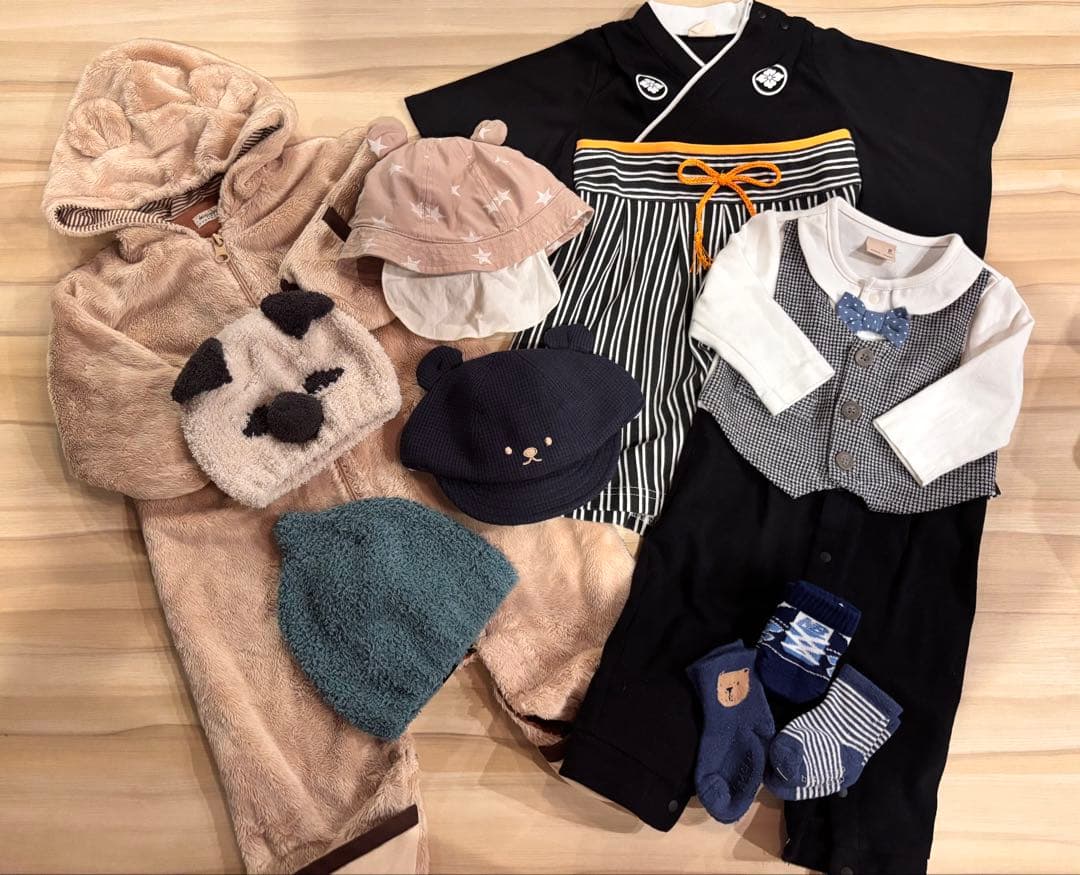 70 男の子　40点　まとめ売り　アウター・袴・お祝い着付き