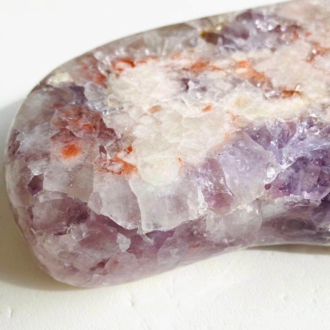 【 特大 ピンクアメジスト キュート 原石 プレート 約1.1kg