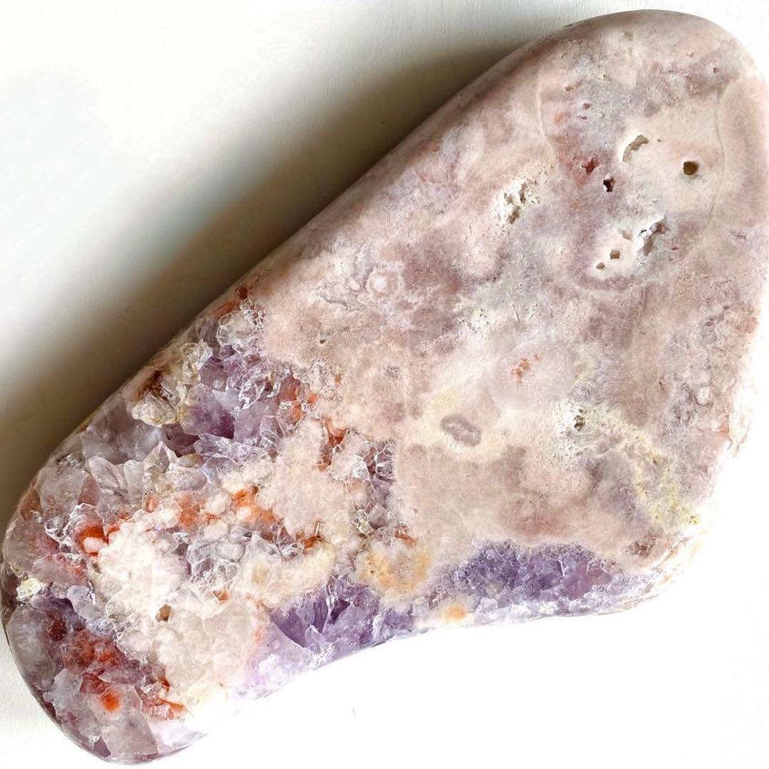 【 特大 ピンクアメジスト キュート 原石 プレート 約1.1kg