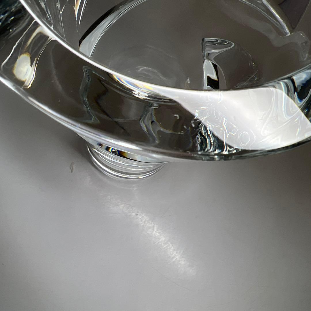 バカラ　トルネード　花瓶　高さ22.8㎝　東Y7-1119☆1Fトトコ