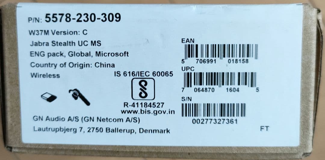 Jabra Stealth UC ma ワイヤレスイヤフォン