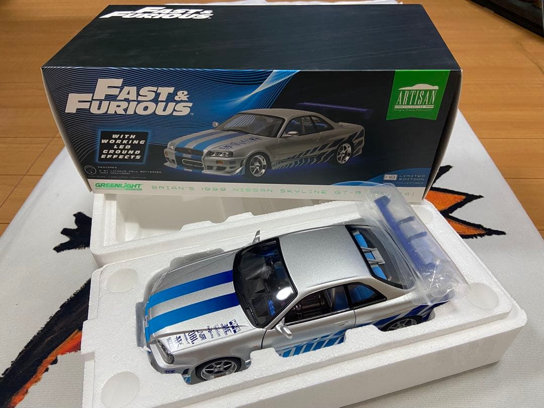 LEDモデル☆ GREENLiGHT ワイルドスピード スカイライン GT-R