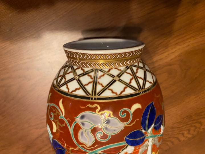 明治　深海墨之助　香蘭社　花瓶　図録掲載　年木庵喜三