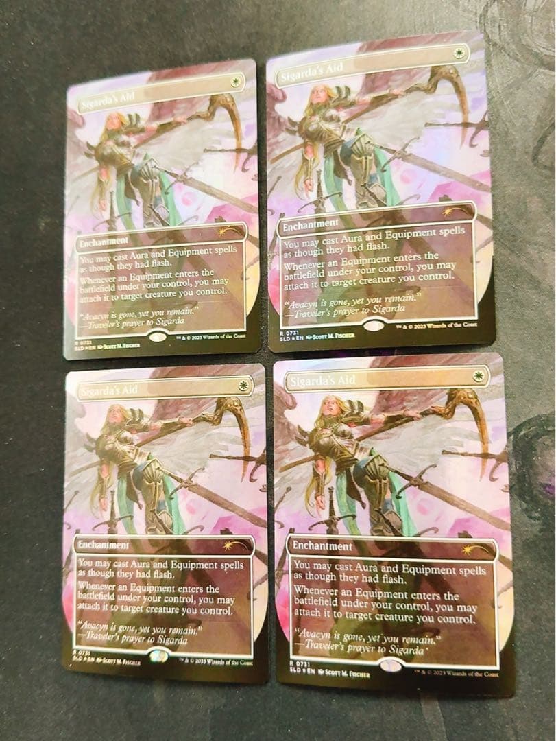 【シークレットライアーfoil】シガルダの助け　英語　4枚セット