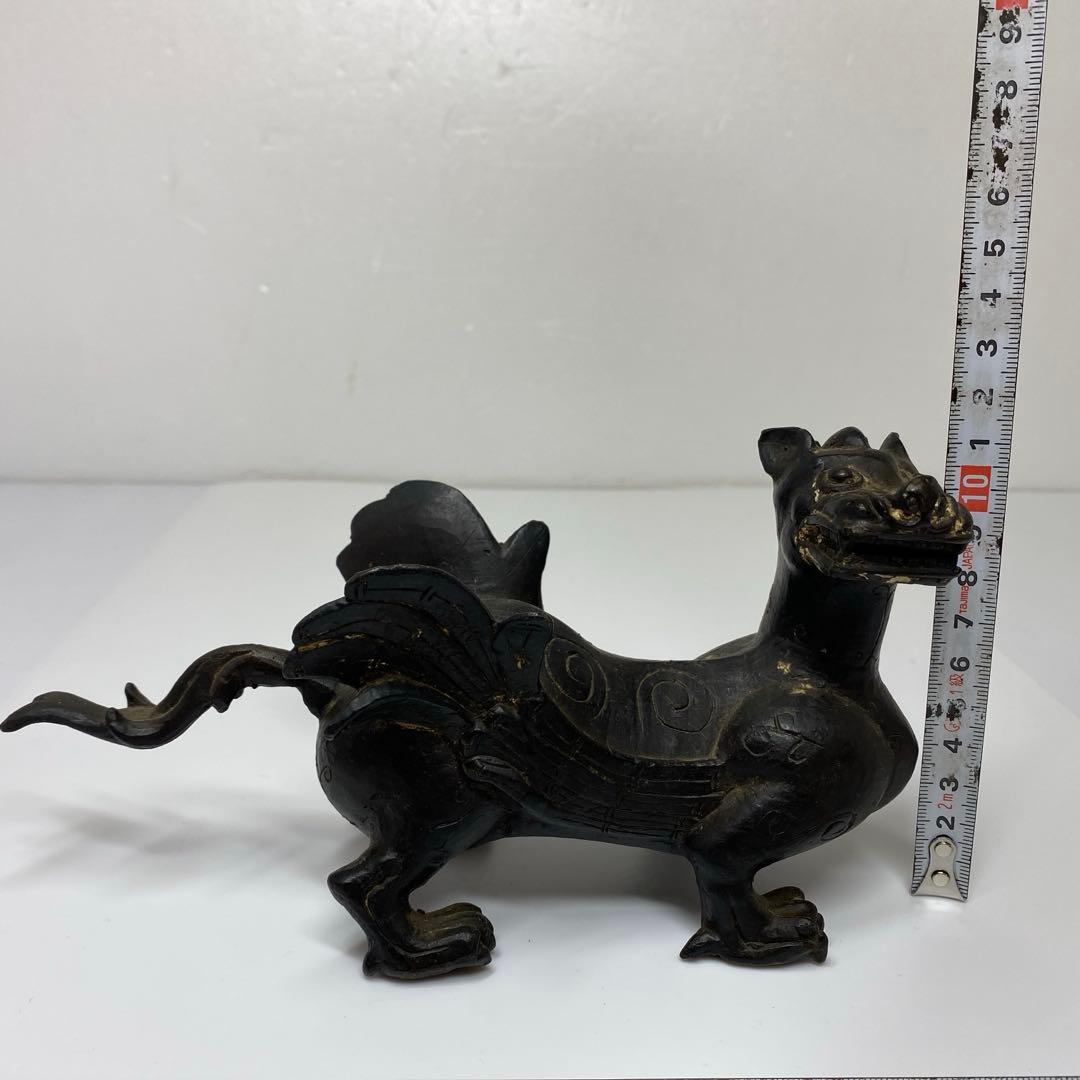古銅　珍獣置物　831g 20.5㎝　トトオ　東さ7-0708☆2F
