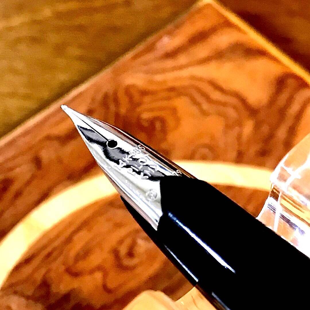 ☆超お勧め☆書き味抜群☆美しいパイロット万年筆エリート格子柄(M)シルバー