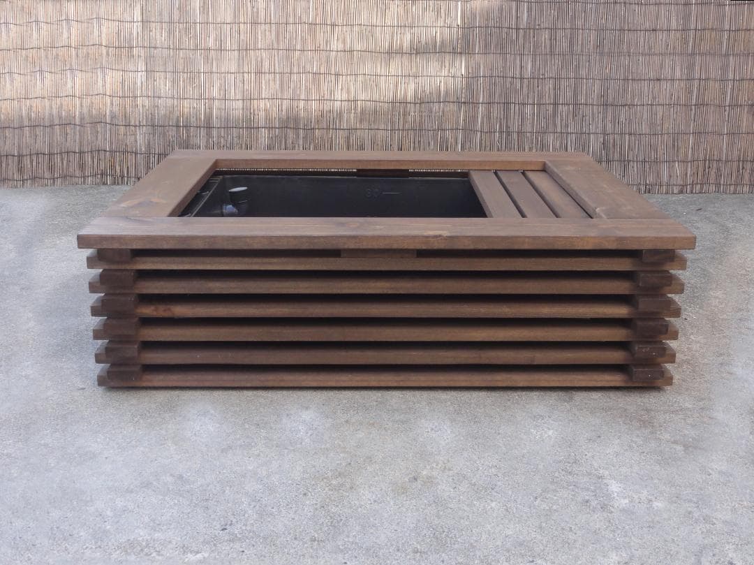 ビオトープ 40L トロ舟＆木枠セット（棚付き）メダカ・金魚飼育用