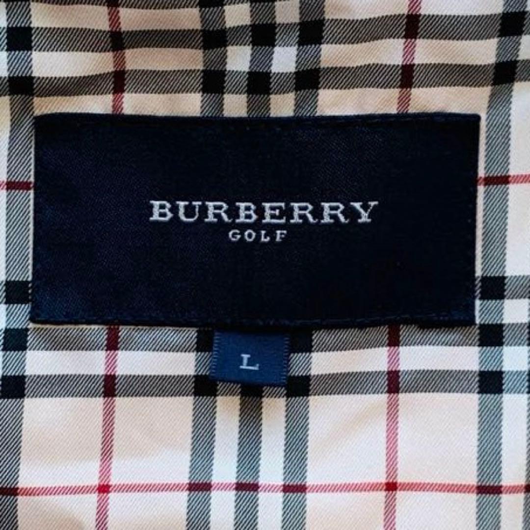 【L】美品 BURBERRY GOLF ノバチェック　フード付きベスト ゴルフ