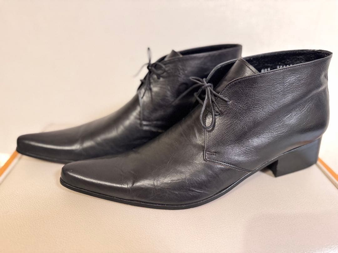 【美品】フープディドゥ ポインテッドトゥ シューズ 27㎝ ブラック