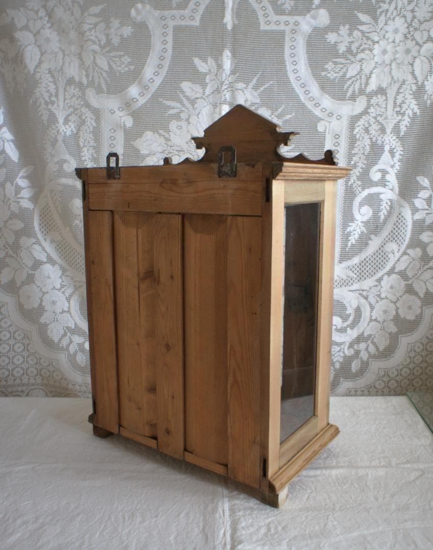 フランスアンティーク　飾り棚　キャビネット　ガラスケース