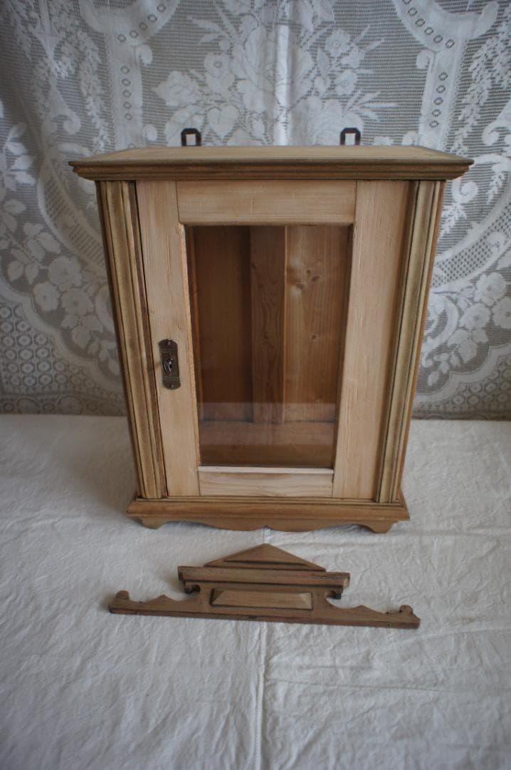 フランスアンティーク　飾り棚　キャビネット　ガラスケース