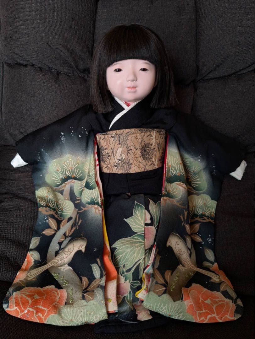 ☆最終値下げ☆ 工房朋　市松人形　女の子　人毛　正絹　春幸作　森重春幸