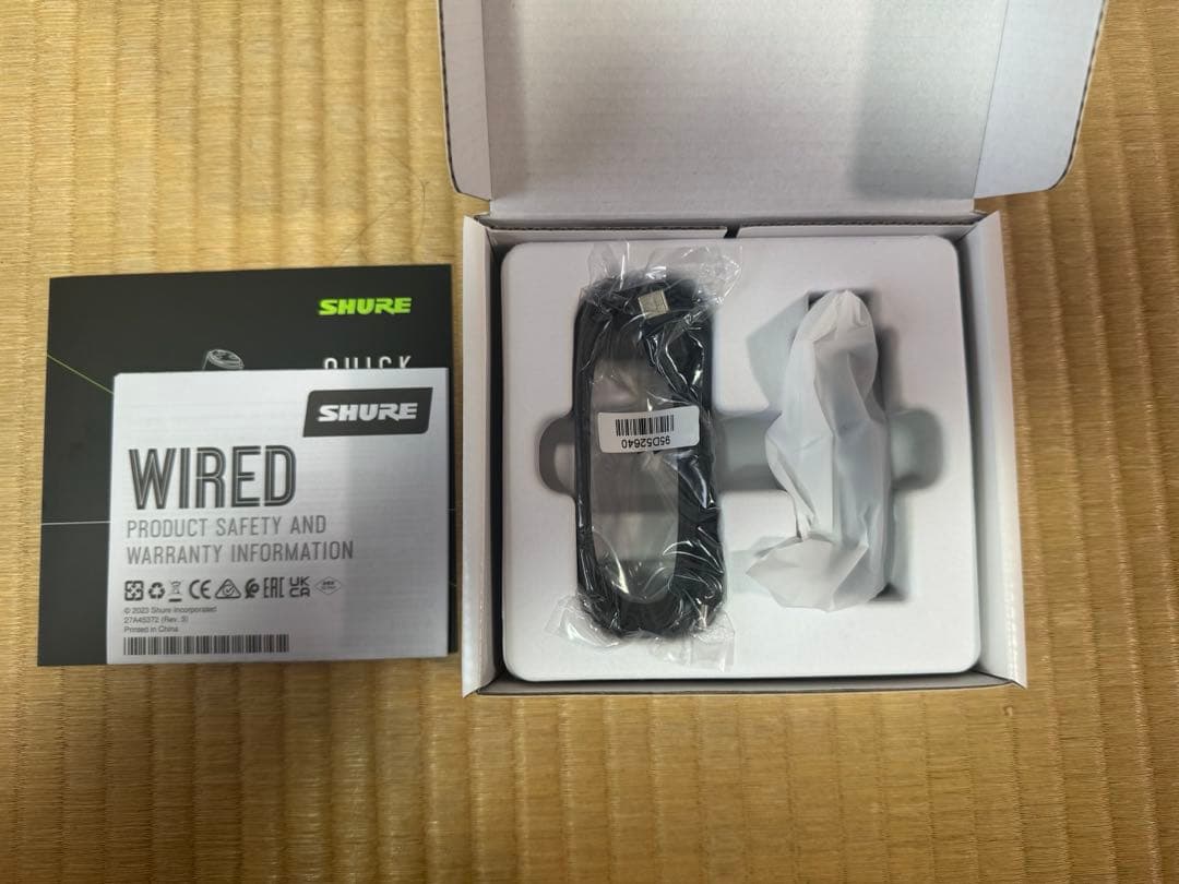 SHURE MVX2Uデジタルオーディオインターフェース　ほぼ未使用