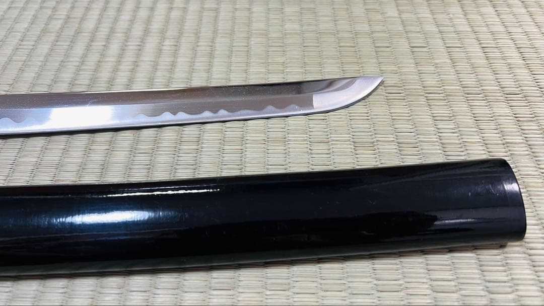 模造刀 大小2振りセット 螺鈿桜花 雲龍拵え 大切っ先 三本杉 250617-5