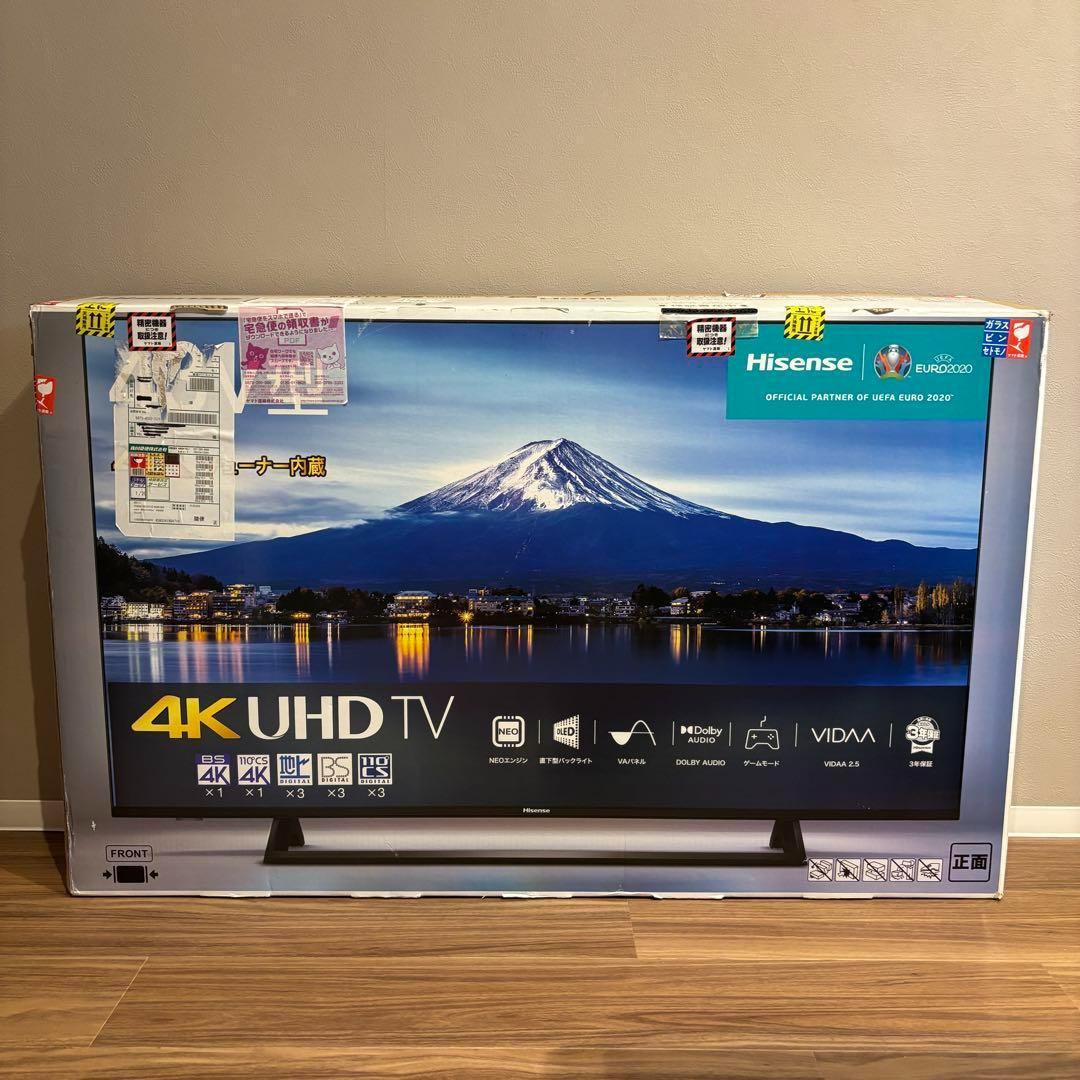 【美品】ハイセンス　４Ｋチューナー内蔵４３Ｖ型液晶テレビ　４３Ｅ６０００