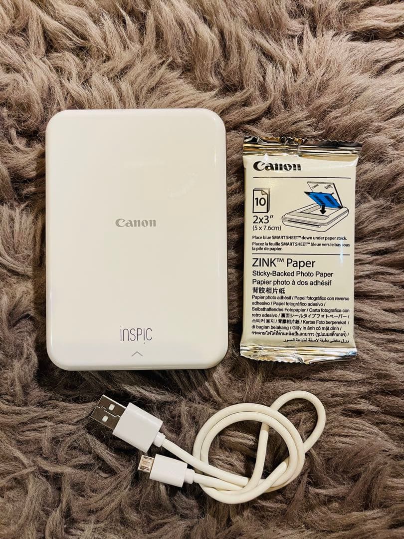 Canon inspicプリンター＆ZINKpaper10枚セット